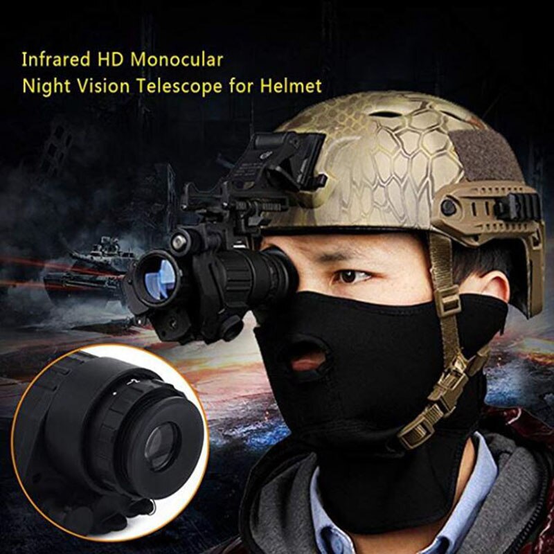 PVS-14 Head Mounted Shimmering Infrared Monocular Night Vision Telescope