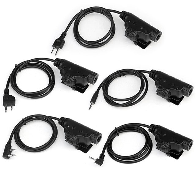 Ptt Tactical Headset Adapter Multiple Plugs