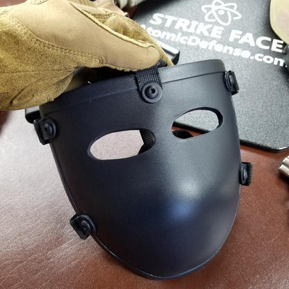 Atomic Defense Half Face Bulletproof Mask for Helmets | NIJ Level IIIA+