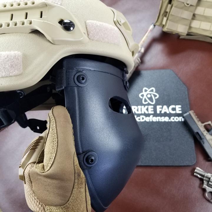 Atomic Defense Half Face Bulletproof Mask for Helmets | NIJ Level IIIA+