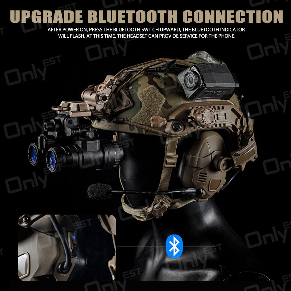 Bluetooth Noisecanceling Tactical Headset