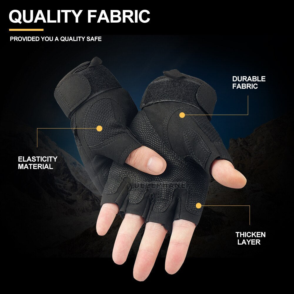 Tactical Gloves Outdoor Riding Half Finger Gloves