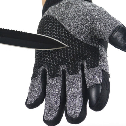 Outdoor Level 5 Cut and Stab Resistant Tactical Full Finger Gloves