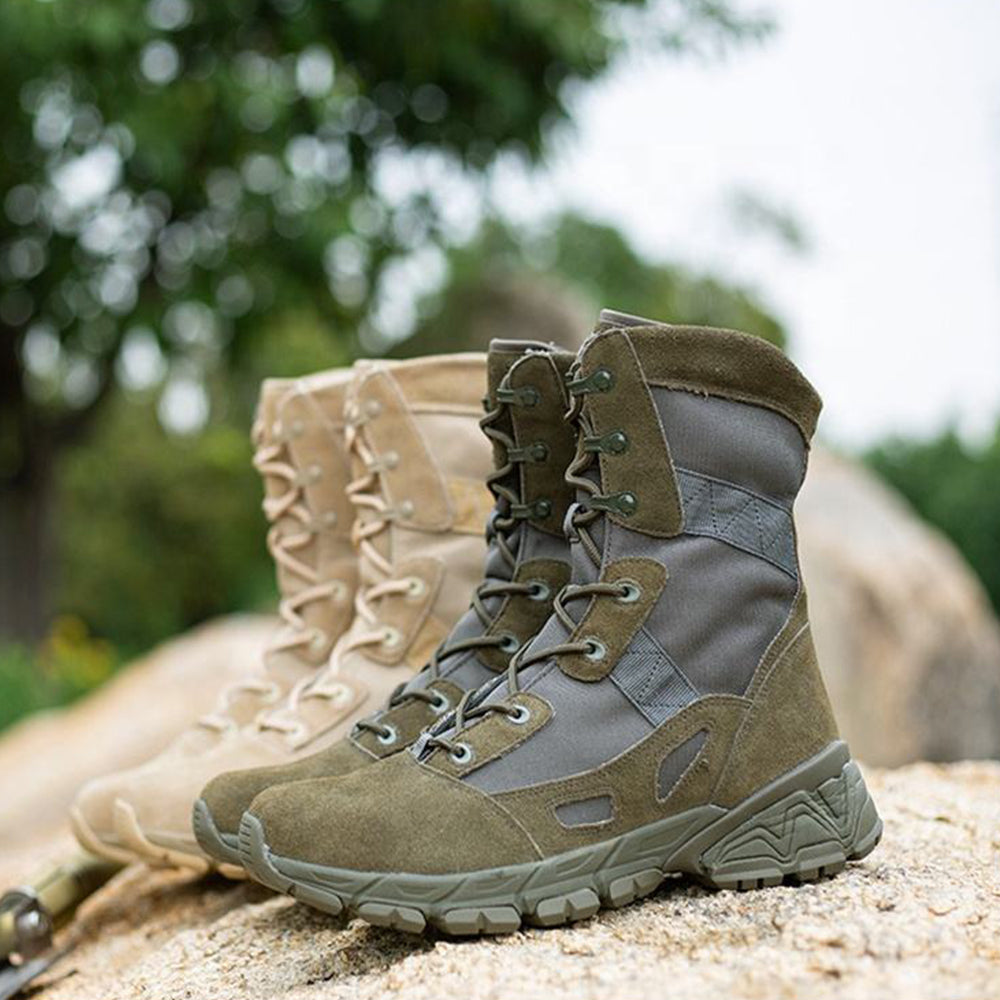 Tall Thick-soled Cross-country Tactical Training Boots