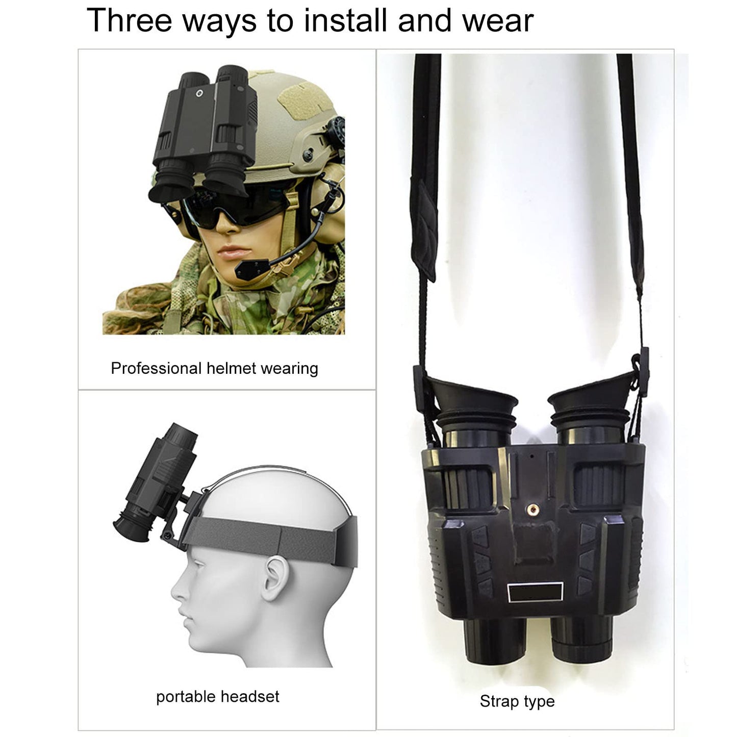 Professional Head-mounted Tactical Night Vision