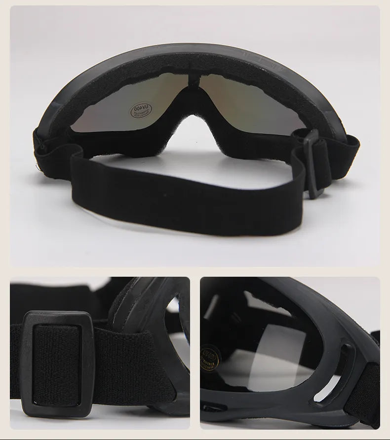 Tactical Goggles Frame and Indoor/Outdoor Anti-Fog Lense