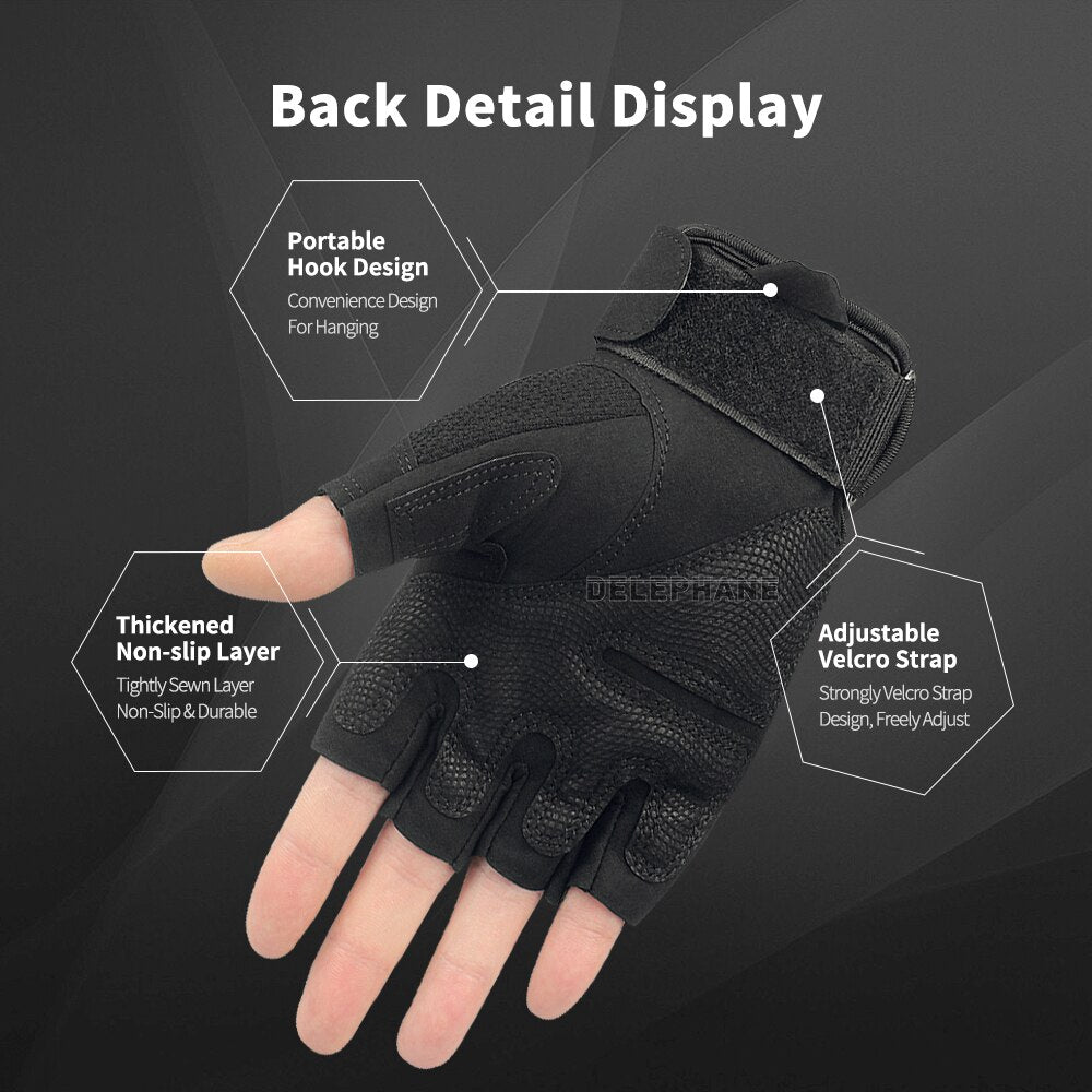 Tactical Gloves Outdoor Riding Half Finger Gloves