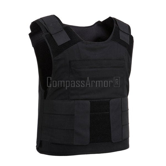 LIGHT-WEIGHT CONCEALED BULLETPROOF VEST WITH DUAL POUCHES BPV-PC1