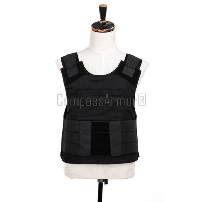 LIGHT-WEIGHT CONCEALED BULLETPROOF VEST WITH DUAL POUCHES BPV-PC1