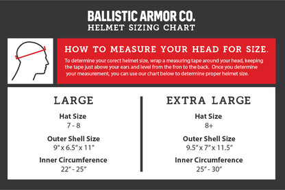 Ballistic Helmet - Level IIIA - Gen 1