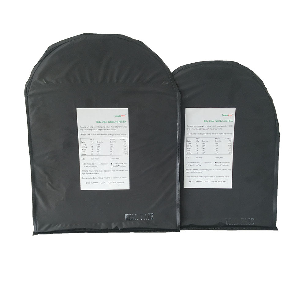 11″ X 14″, 12″ X 16″ Ballistic Shields Level IIIA Bulletproof Backpack Inserts