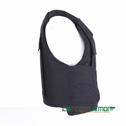 LIGHT-WEIGHT CONCEALED BULLETPROOF VEST with 10"x12" Plate-Pouch BPV-S04