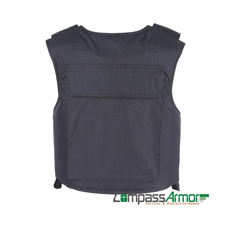 LIGHT-WEIGHT CONCEALED BULLETPROOF VEST with 10"x12" Plate-Pouch BPV-S04