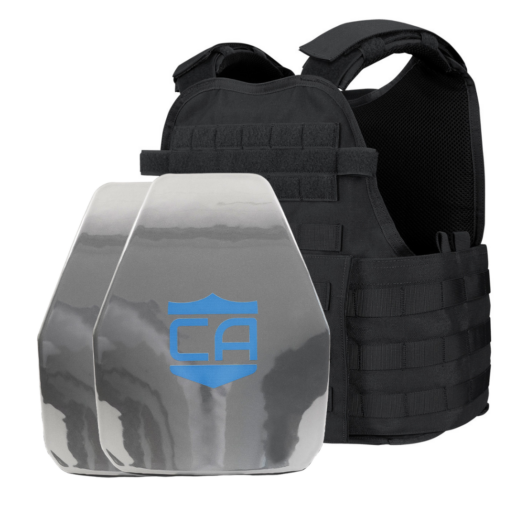 Caliber Armor ESAPI 11 x 14 Level III+ Body Armor with PolyShield Spall Coat and Condor MOPC Package