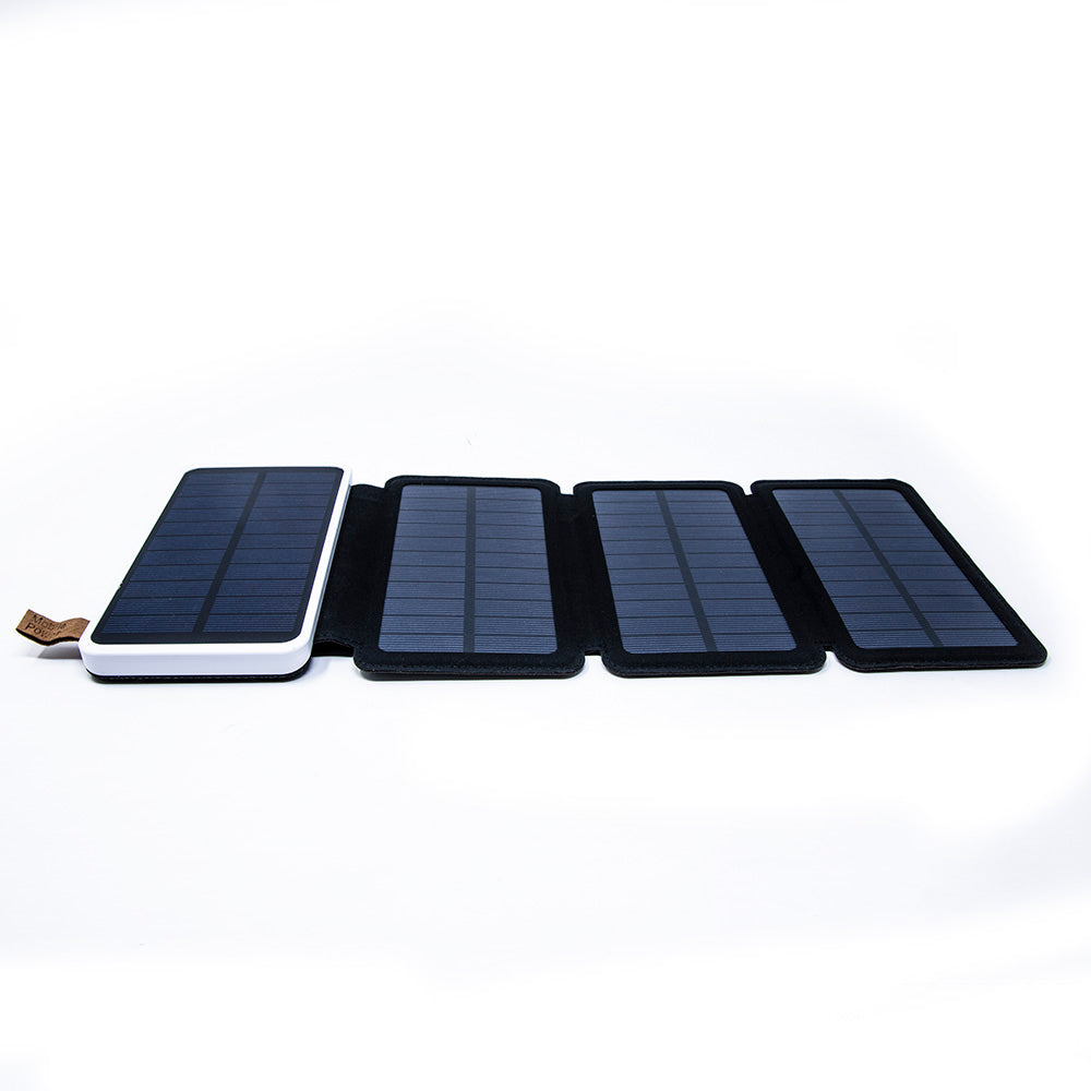 4-Fold Solar Dual-USB Charger 10,000mAH and LED Light Stealth Angel Survival