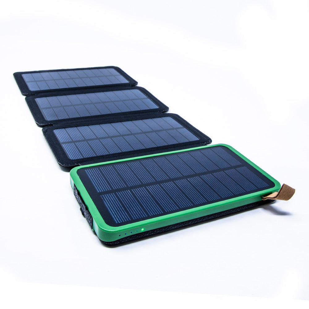 4-Fold Solar Dual-USB Charger 10,000mAH and LED Light Stealth Angel Survival