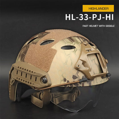 Fast Helmet With Goggle (No Holes &Round Hole Version)