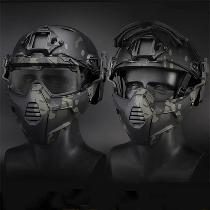 Tactical Multidimentional Split Type Mask And Goggles