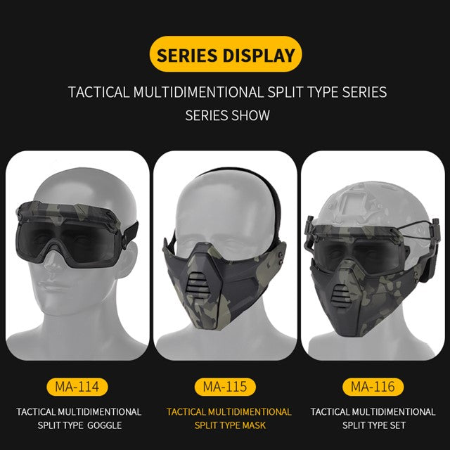 Tactical Multidimentional Split Type Mask