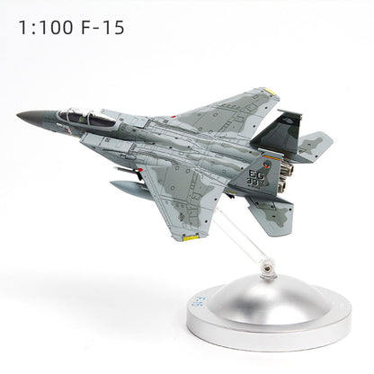 F14 F15 airplane model simulation 1:100 Tactical Model Alloy Military Ornaments