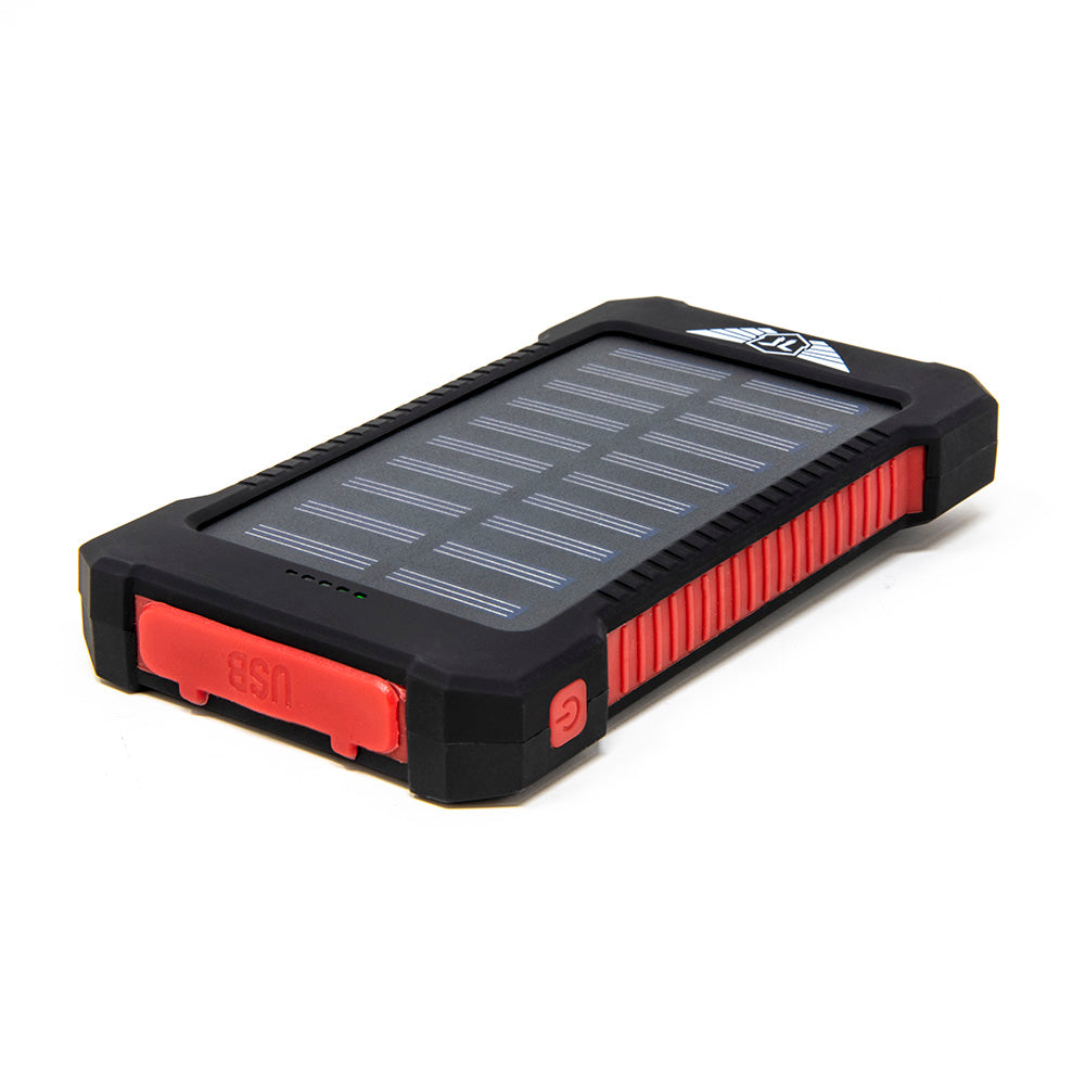 10,000mAH Waterproof / Shockproof Solar Dual-USB Charger and LED Light Stealth Angel Survival