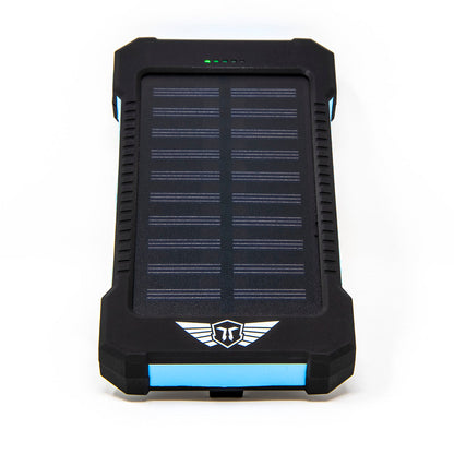 10,000mAH Waterproof / Shockproof Solar Dual-USB Charger and LED Light Stealth Angel Survival