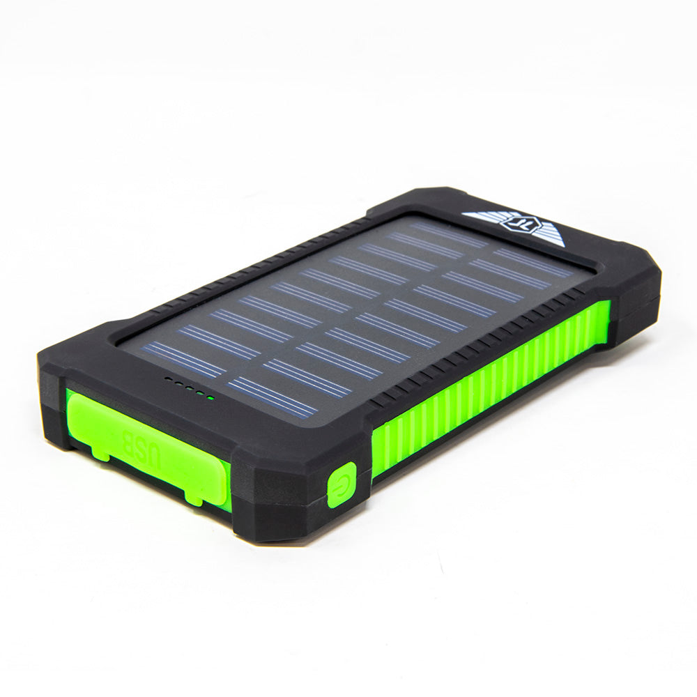 10,000mAH Waterproof / Shockproof Solar Dual-USB Charger and LED Light Stealth Angel Survival