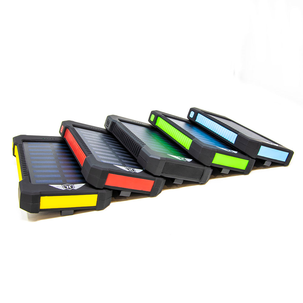 10,000mAH Waterproof / Shockproof Solar Dual-USB Charger and LED Light Stealth Angel Survival