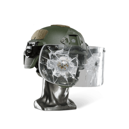 Ballistic Helmet with Bulletproof Visor | NIJ Level IIIA+