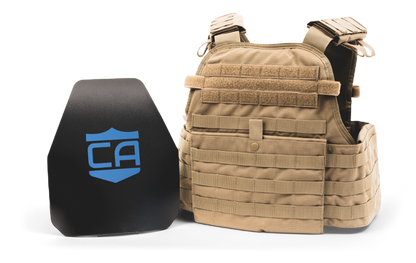 Caliber Armor AR550 11 x 14 Level III+ Body Armor and Condor MOPC Package