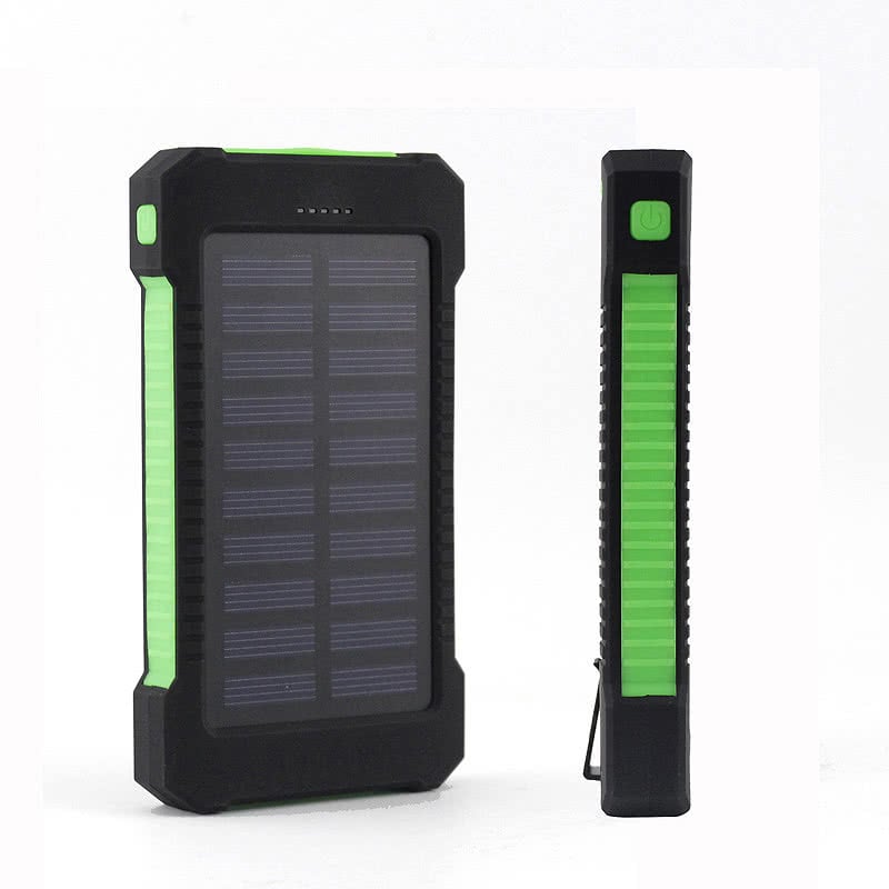 10,000mAH Waterproof / Shockproof Solar Dual-USB Charger and LED Light Stealth Angel Survival