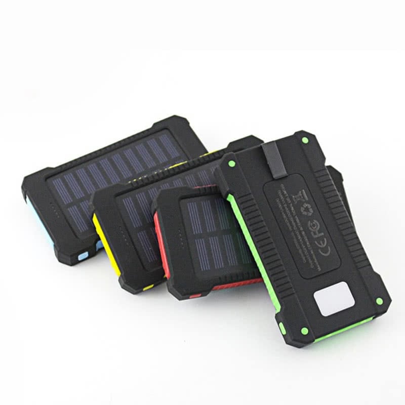 10,000mAH Waterproof / Shockproof Solar Dual-USB Charger and LED Light Stealth Angel Survival