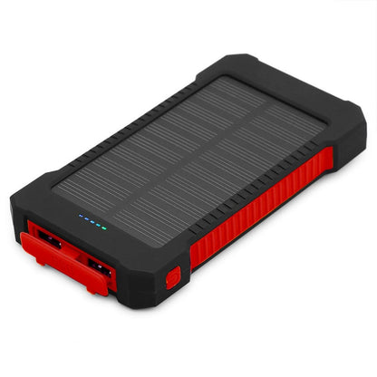 10,000mAH Waterproof / Shockproof Solar Dual-USB Charger and LED Light Stealth Angel Survival