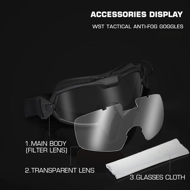 Tactical Anti-fog Goggles